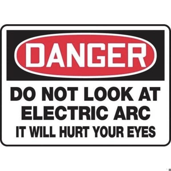Accuform OSHA DANGER SAFETY SIGN DO NOT LOOK MWLD019XT MWLD019XT - main